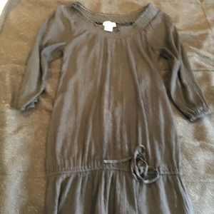 Sheer Black Maternity Top